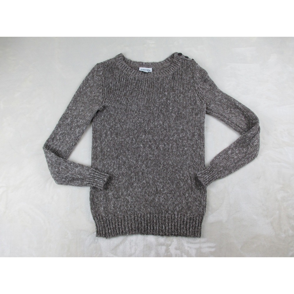 St. John's Bay Sweater Womens Medium Brown Cable Knit Pullover‎ Casual Ladies*